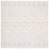 Artistry 503 Hand Tufted 85% Wool, 15% Cotton Bohemian Rug Ivory / Light Grey 85% Wool, 15% Cotton ARR503A-7SQ