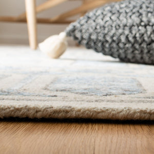 Artistry 600 Artistry 665  Hand Tufted 50% Wool, 50% Viscose Rug Ivory / Blue