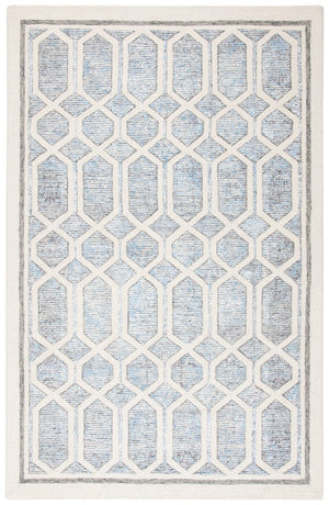 Artistry 600 Artistry 665  Hand Tufted 50% Wool, 50% Viscose Rug Ivory / Blue
