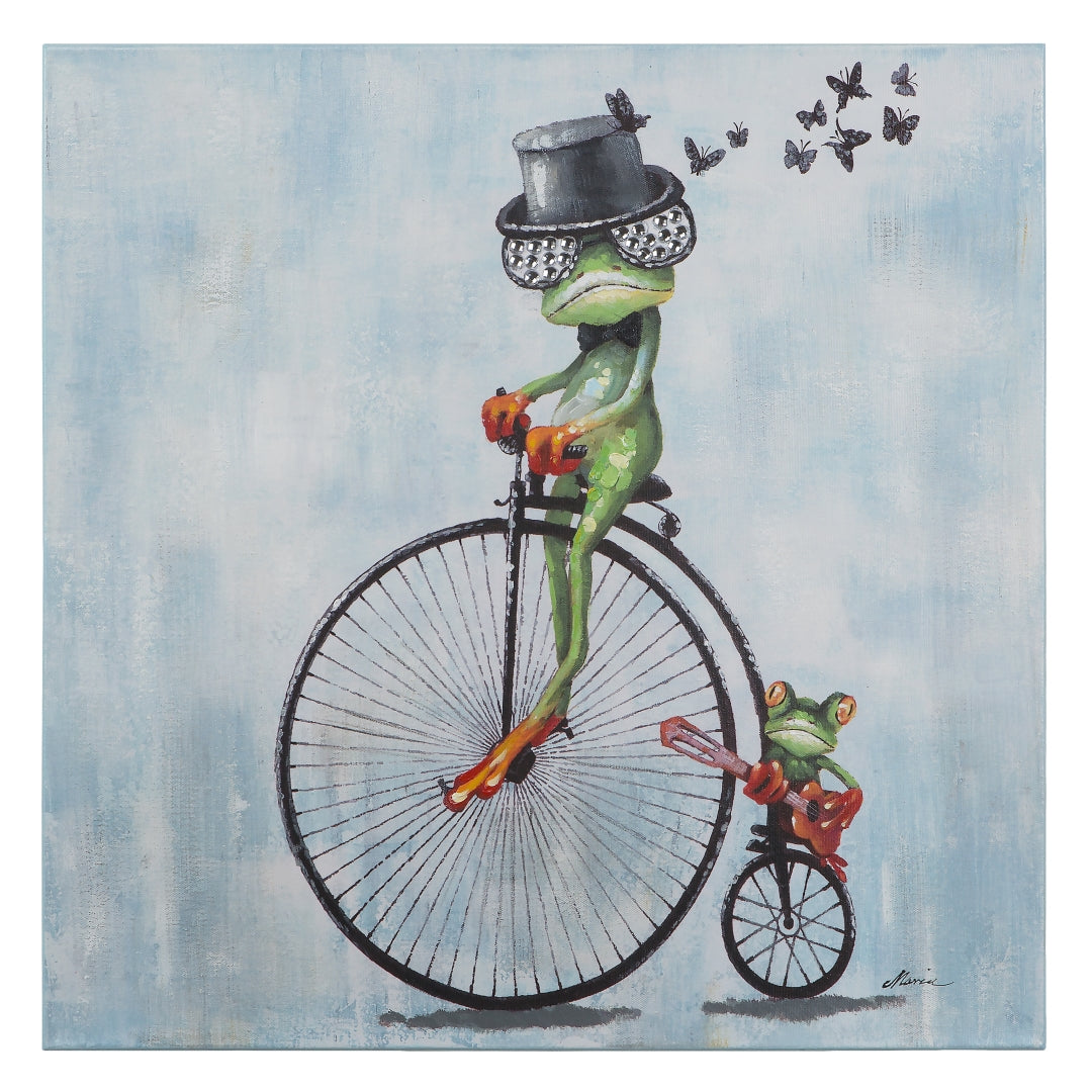 Yosemite Home Decor Cyclist Frog Art - Thumbnail 2