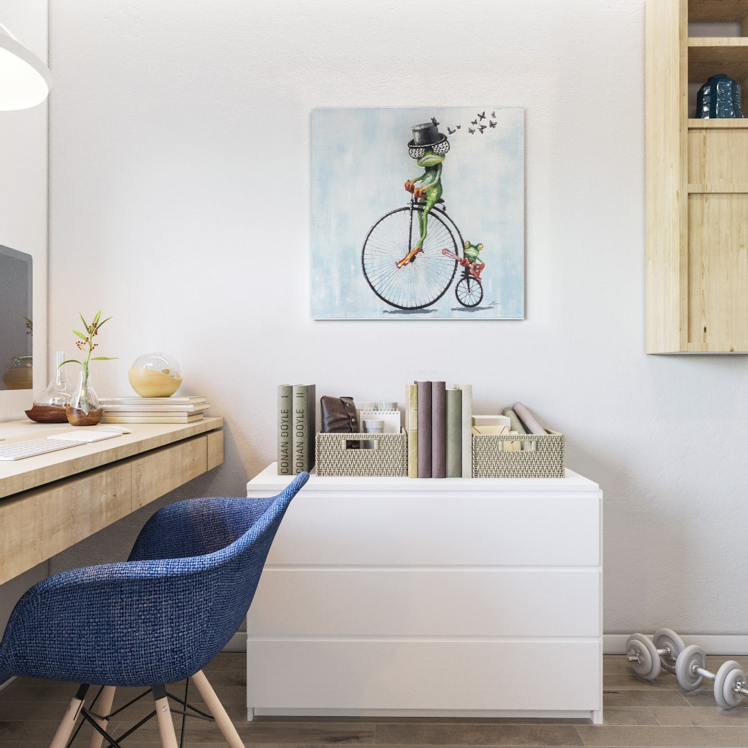 Yosemite Home Decor Cyclist Frog Art - Thumbnail 3