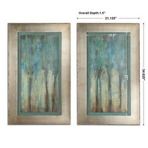 Uttermost Whispering Wind Framed Art - Set of 2