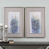 Uttermost Indigo Florals Framed Art Set of 2