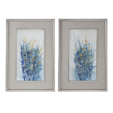 Uttermost Indigo Florals Framed Art Set of 2