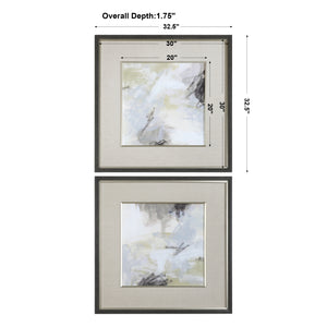 Uttermost Abstract Vistas Framed Prints Set of 2