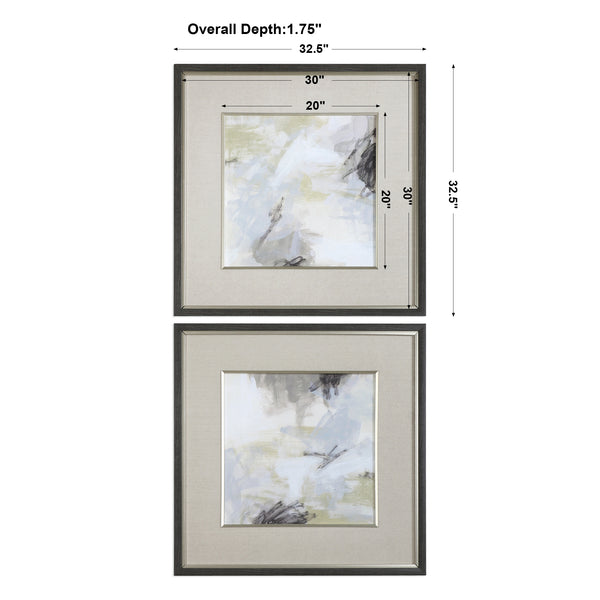 Uttermost Abstract Vistas Framed Prints Set of 2