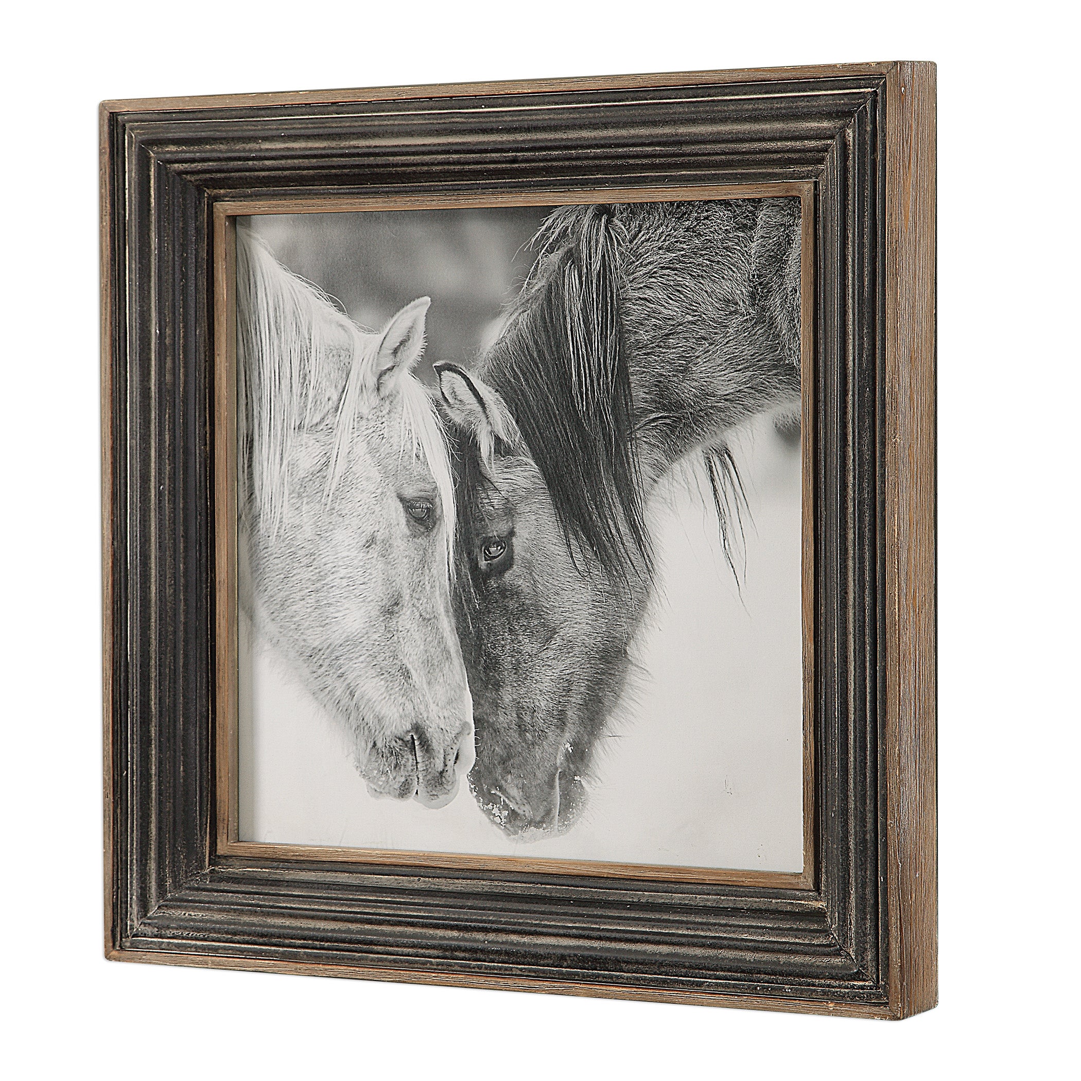 Uttermost Custom Black And White Horses Print - Thumbnail 3