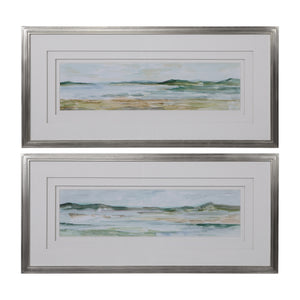 Uttermost Panoramic Seascape Framed Prints Set of 2