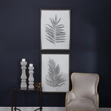 Uttermost Silver Ferns Framed Prints Set of 2