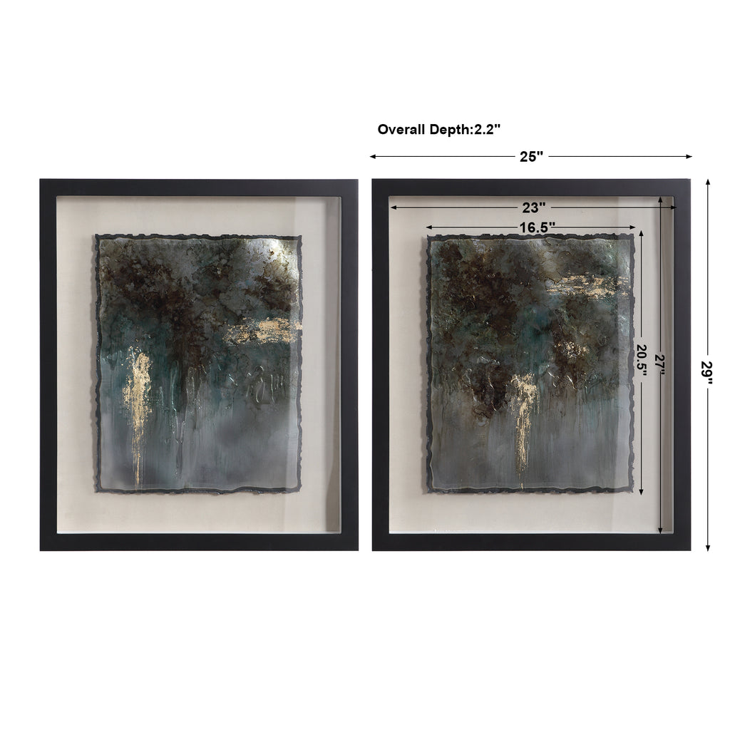 Uttermost Rustic Patina Framed Prints - Set of 2