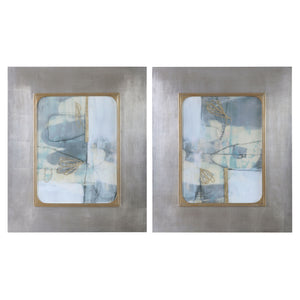 Uttermost Gilded Whimsy Abstract Prints - Set of 2