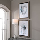 Uttermost Force Reaction Abstract Prints - Set of 2