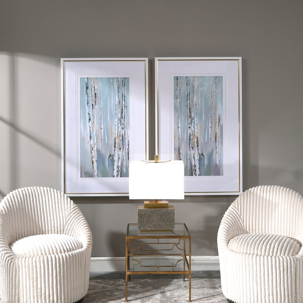 Uttermost Pandora's Forest Abstract Art - Set of 2