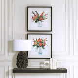 Uttermost Fresh Flowers Watercolor Prints - Set of 2