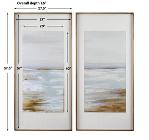 Uttermost Coastline Framed Prints - Set of 2