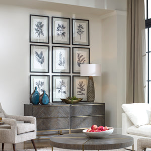 Uttermost Farmhouse Florals Framed Prints - S/9