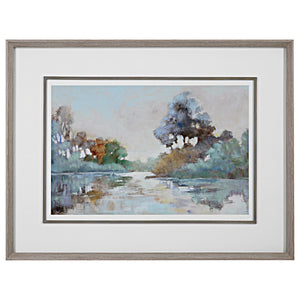 Uttermost Morning Lake Watercolor Framed Print