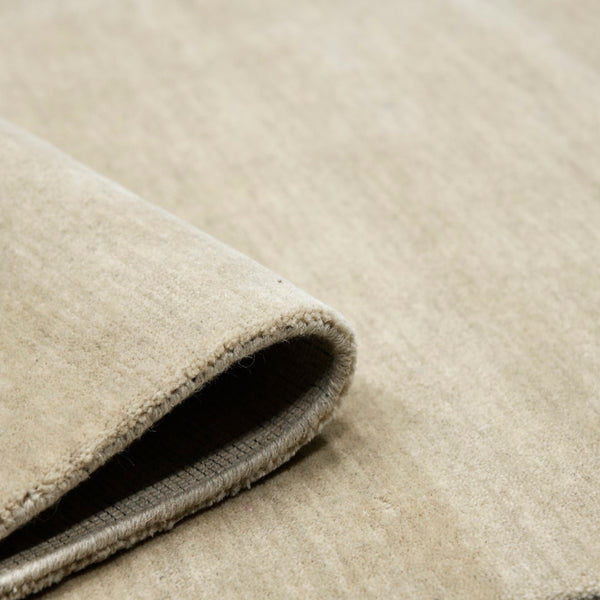 AMER Rugs Arizona ARZ-2 Hand-Loomed Solid Transitional Area Rug Ivory 10' x 14'