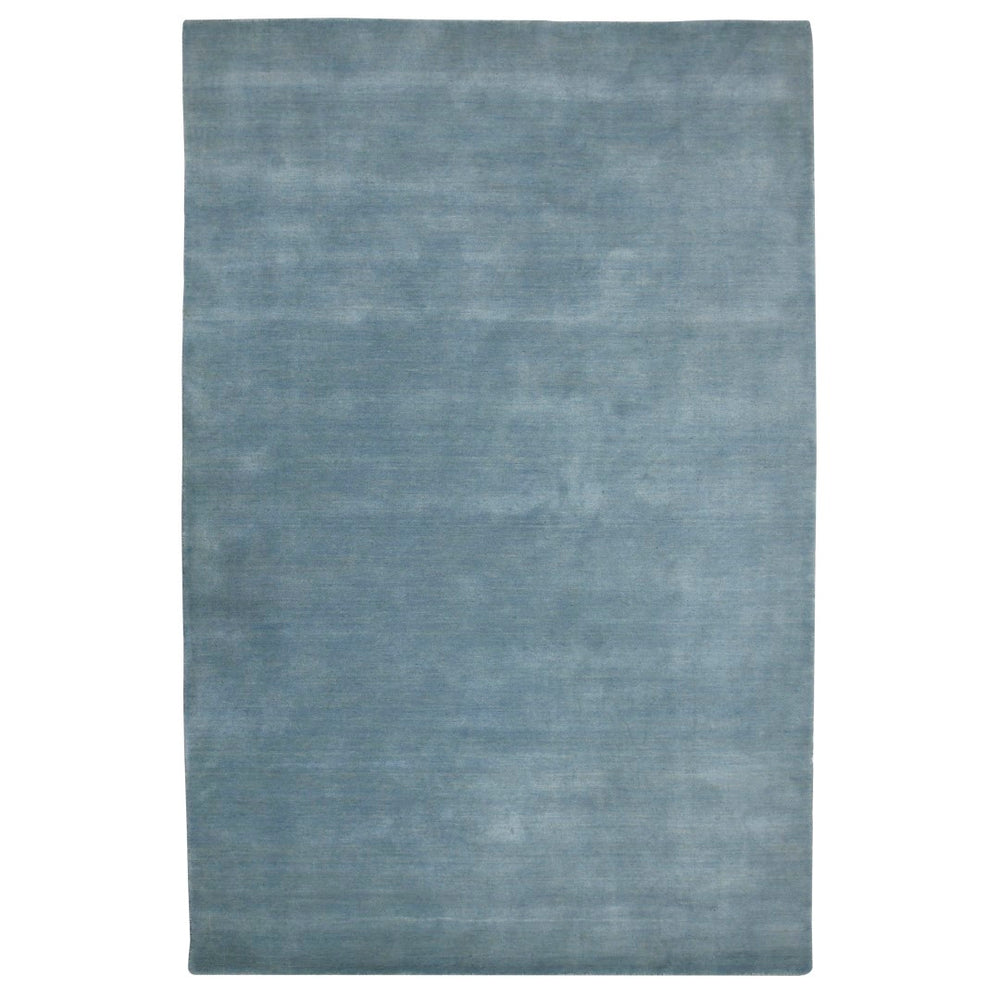 AMER Rugs Arizona ARZ-4 Hand-Loomed Solid Transitional Area Rug Light Blue 10' x 14'