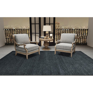 AMER Rugs Arizona ARZ-6 Hand-Loomed Solid Transitional Area Rug Dark Gray 10' x 14'