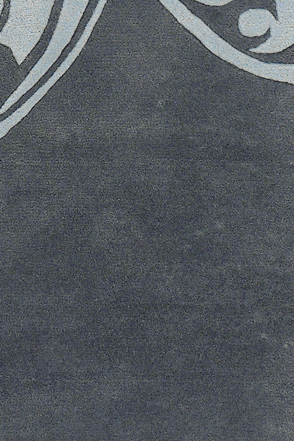 Chandra Rugs Aschera 100% Wool Hand-Tufted Contemporary Rug Charcoal/Grey 7'9 Round