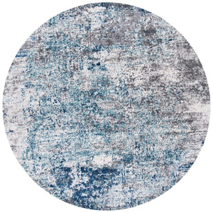 Aston 700 Aston 705 Contemporary Power Loomed 100% Polypropylene Friese Rug Light Blue / Grey