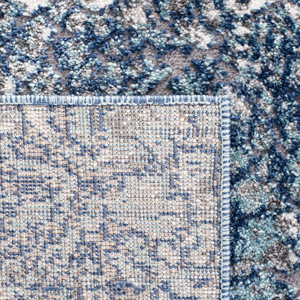 Aston 700 Aston 706 Contemporary Power Loomed 100% Polypropylene Friese Rug Navy / Grey