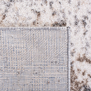 Aston 700 Aston 708 Contemporary Power Loomed 100% Polypropylene Friese Rug Ivory / Grey