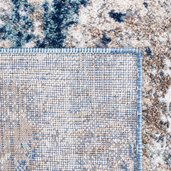 Aston 700 Aston 712 Contemporary Power Loomed 100% Polypropylene Friese Rug Grey / Navy