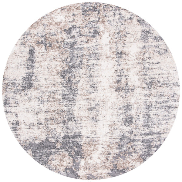 Aston 700 Aston 713 Contemporary Power Loomed 100% Polypropylene Friese Rug Ivory / Grey
