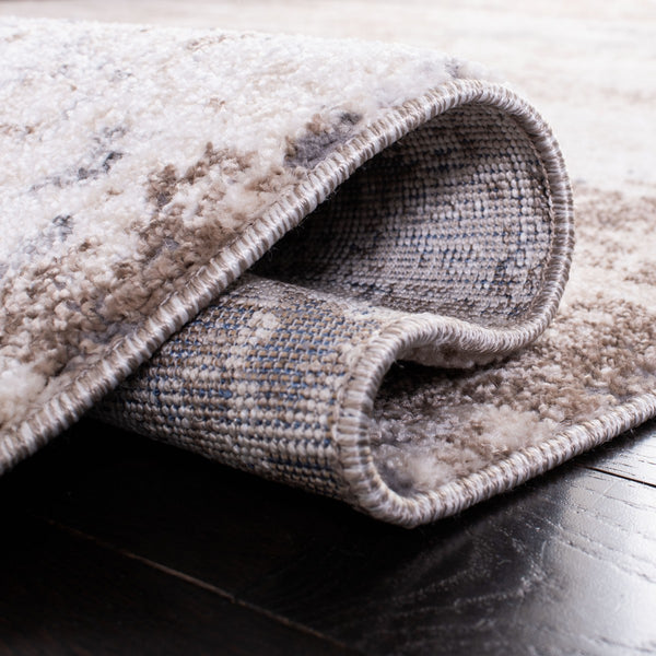 Aston 700 Aston 799 Contemporary Power Loomed 100% Polypropylene Friese Rug Ivory / Grey