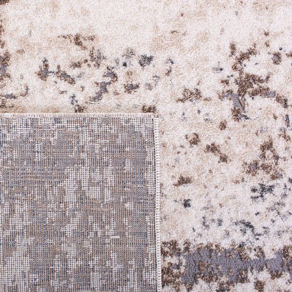 Aston 700 Aston 799 Contemporary Power Loomed 100% Polypropylene Friese Rug Ivory / Grey