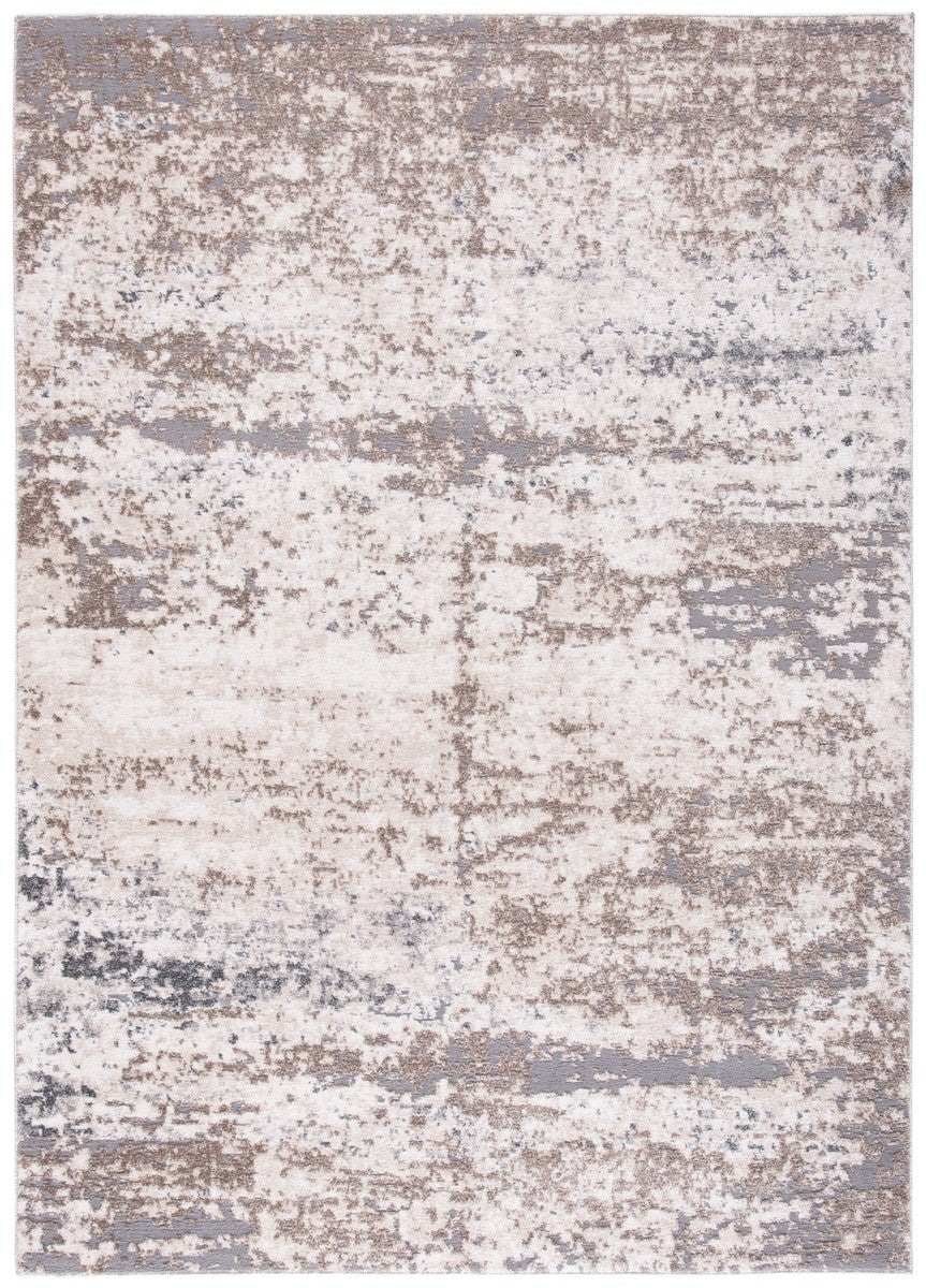 Aston 700 Aston 799 Contemporary Power Loomed 100% Polypropylene Friese Rug Ivory / Grey