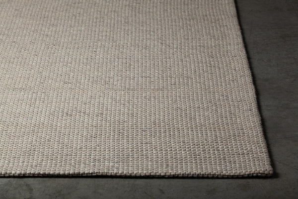 Chandra Rugs Aspen Wool + 10% Cotton Hand-Woven Contemporary Rug Silver/Beige 7'9 x 10'6