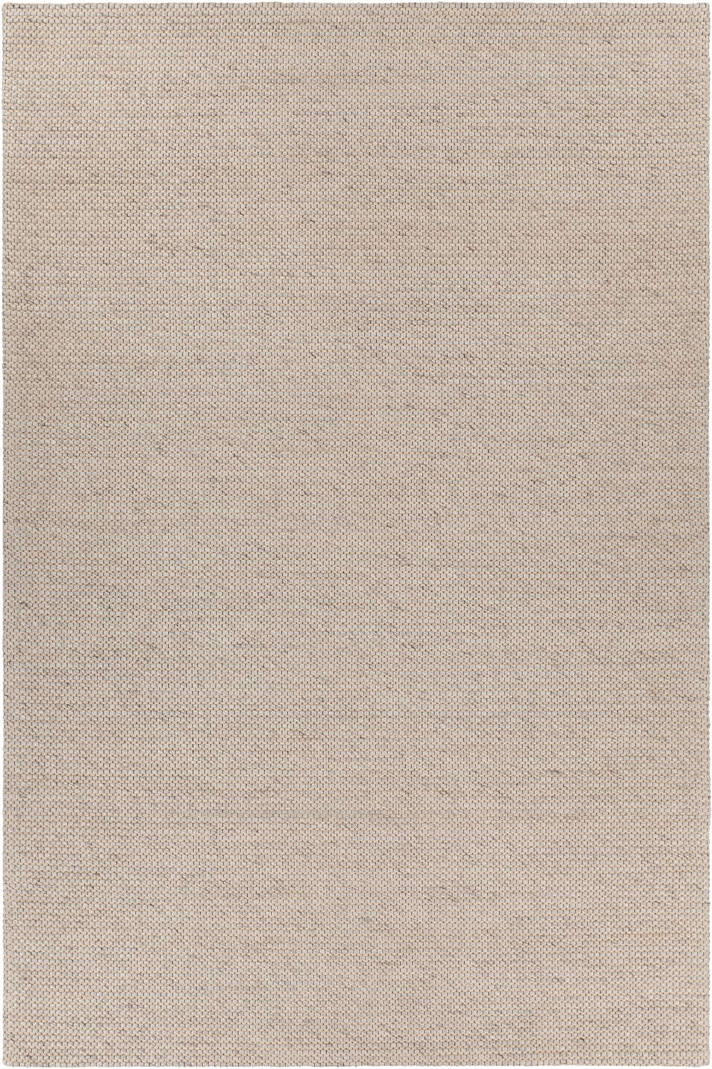 Chandra Rugs Aspen Wool + 10% Cotton Hand-Woven Contemporary Rug Silver/Beige 7'9 x 10'6