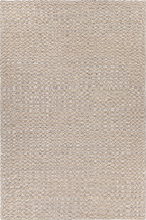 Chandra Rugs Aspen Wool + 10% Cotton Hand-Woven Contemporary Rug Silver/Beige 7'9 x 10'6