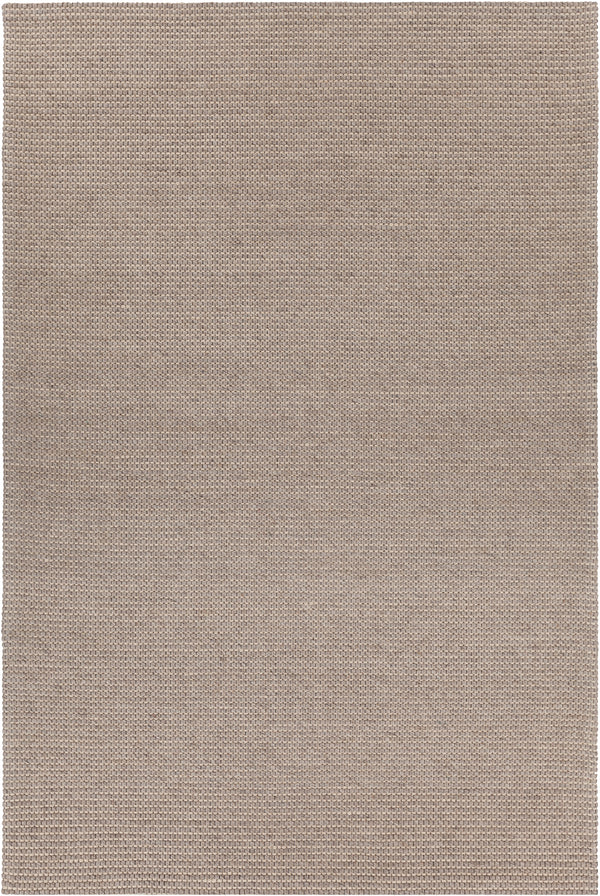 Chandra Rugs Aspen Wool + 10% Cotton Hand-Woven Contemporary Rug Taupe/Beige 7'9 x 10'6