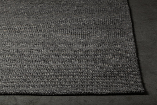 Chandra Rugs Aspen Wool + 10% Cotton Hand-Woven Contemporary Rug Grey 7'9 x 10'6