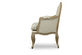 Baxton Studio Nivernais Wood Traditional French Accent Chair