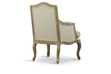 Baxton Studio Nivernais Wood Traditional French Accent Chair