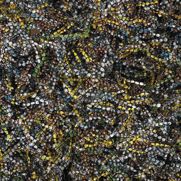 Chandra Rugs Astrid 100% Polyester Hand-Woven Contemporary Rug Yellow/Brown/Green/Blue/Ivory 9' x 13'