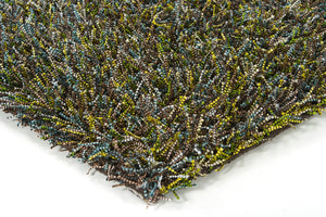 Chandra Rugs Astrid 100% Polyester Hand-Woven Contemporary Rug Yellow/Brown/Green/Blue/Ivory 9' x 13'