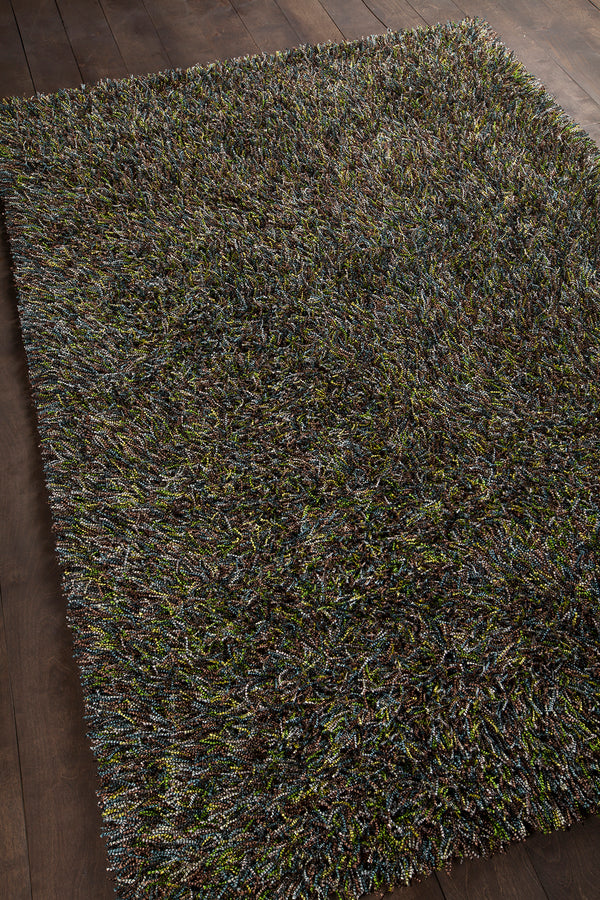 Chandra Rugs Astrid 100% Polyester Hand-Woven Contemporary Rug Yellow/Brown/Green/Blue/Ivory 9' x 13'