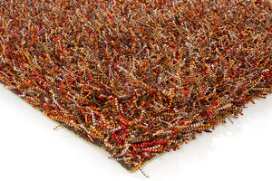 Chandra Rugs Astrid 100% Polyester Hand-Woven Contemporary Rug Red/Orange/Brown/Grey/Black 9' x 13'