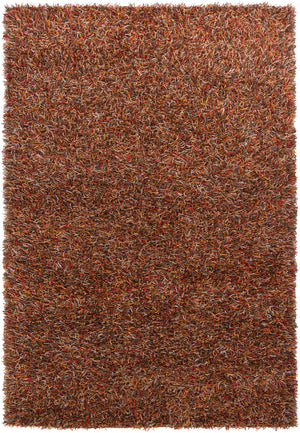 Chandra Rugs Astrid 100% Polyester Hand-Woven Contemporary Rug Red/Orange/Brown/Grey/Black 9' x 13'