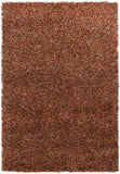 Chandra Rugs Astrid 100% Polyester Hand-Woven Contemporary Rug Red/Orange/Brown/Grey/Black 9' x 13'