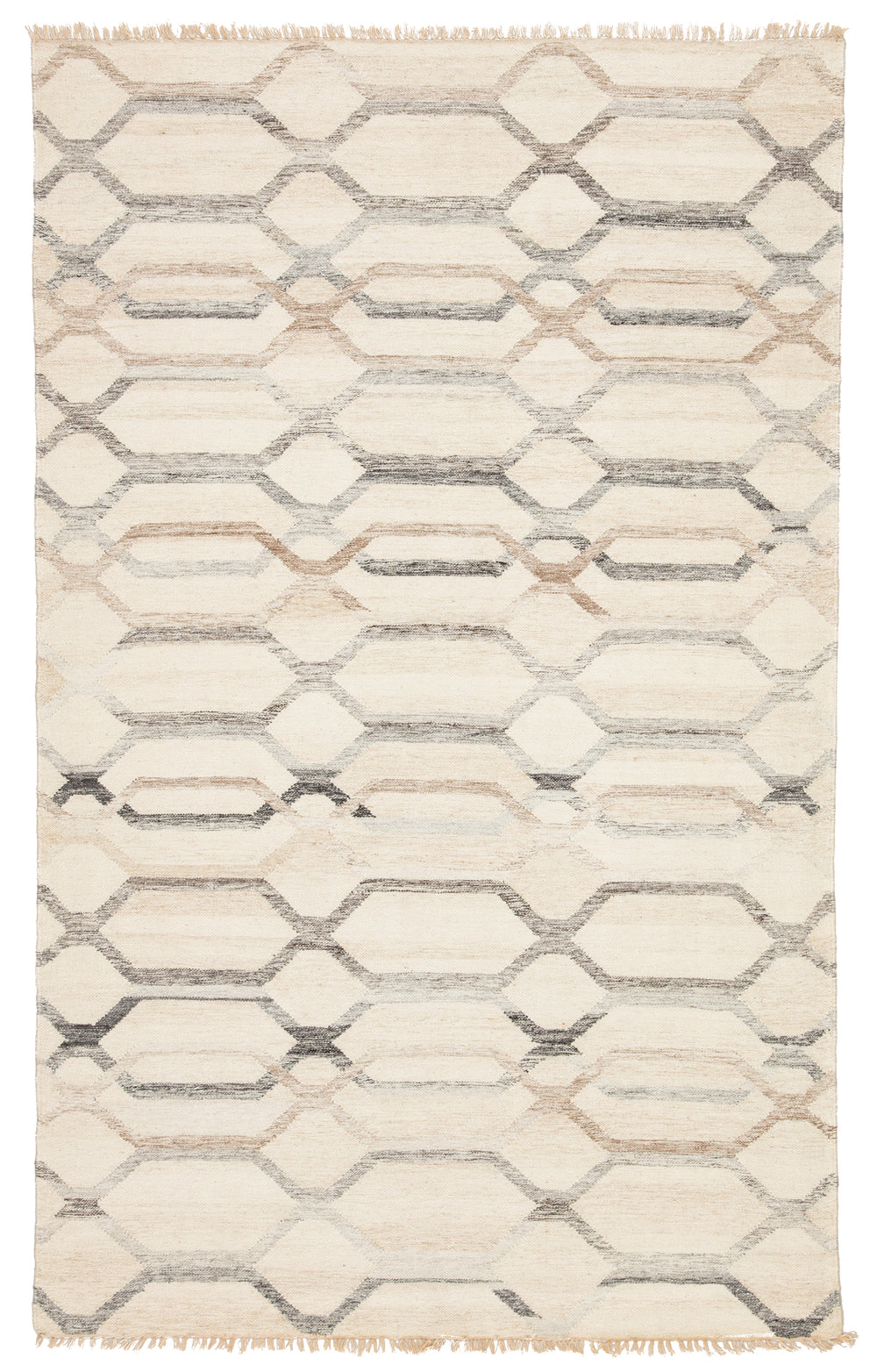 Jaipur Living Laveer Handmade Trellis Ivory/ Light Gray Area Rug (8'10"X11'9")