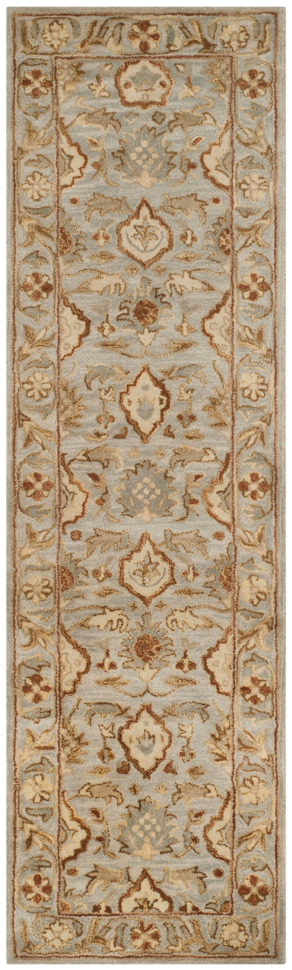 Antiquity 60 Hand Tufted Wool Pile Rug in Light Grey 9ft x 12ft