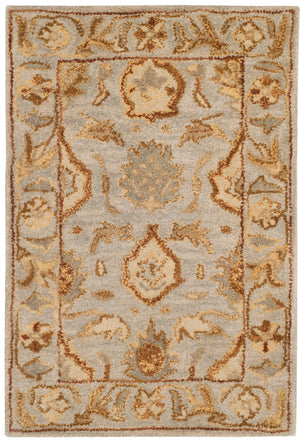 Antiquity 60 Hand Tufted Wool Pile Rug in Light Grey 9ft x 12ft