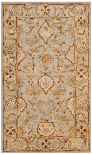 Antiquity 60 Hand Tufted Wool Pile Rug in Light Grey 9ft x 12ft